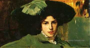  Maria Tableaux - Maria Con Sombrero peintre Joaquin Sorolla